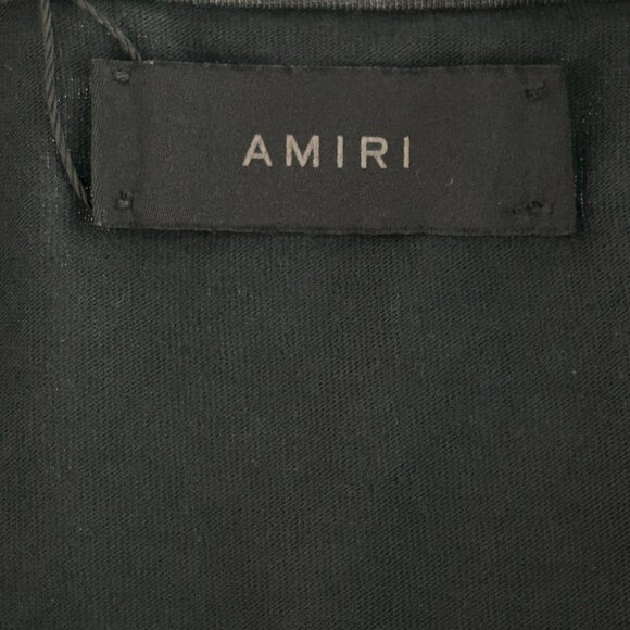 Amiri Black & White Fliligree Logo T-shirt - Picture 3 of 4